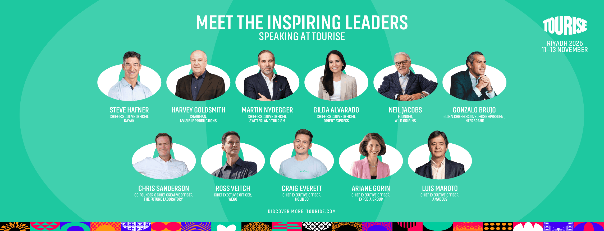 Meet the inspiring leaders speaking at TOURISE